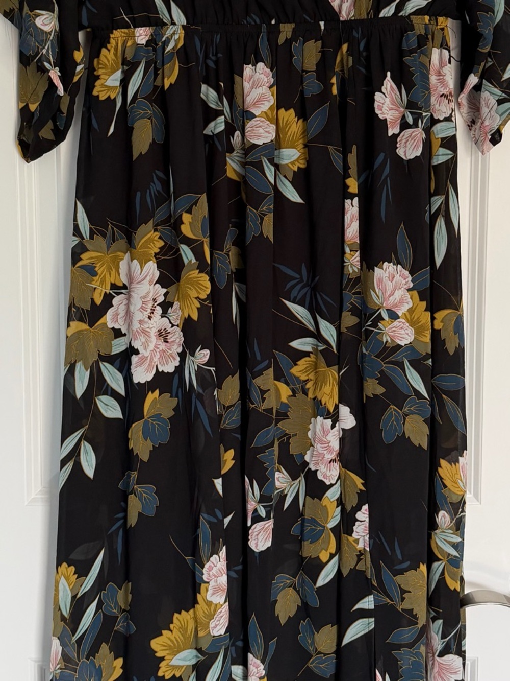Baltic Born Midnight Floral Kia Kimono Maxi Dress Size XL 39707 - Picture 7 of 16